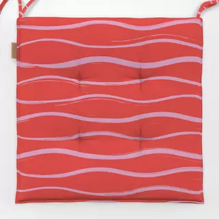 Sitzkissen Waves Allover rot
