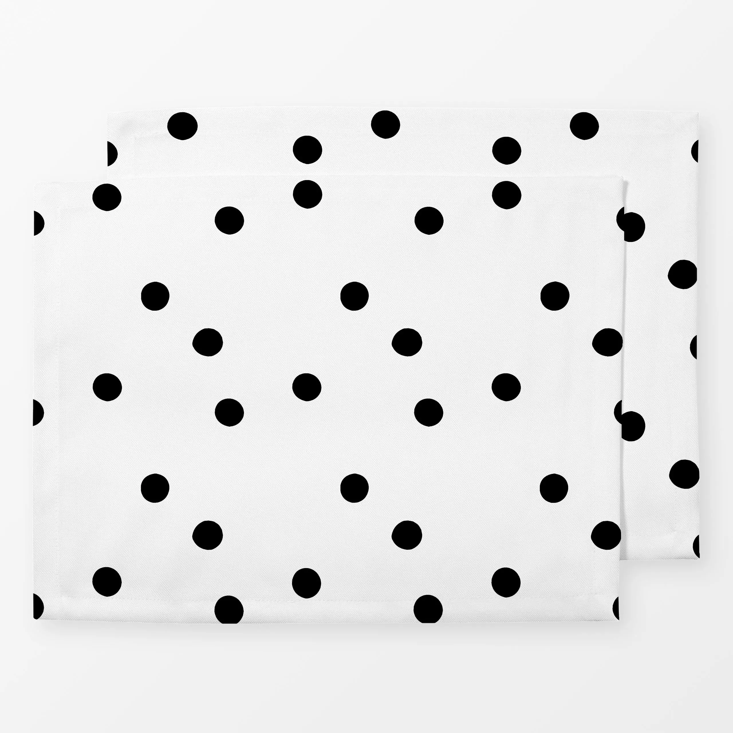 Tischset verspielte Punkte - Symbole & Muster - von „Julia Reyelt"; schwarz, Punkte, verspielt, gepunktet, Freude, Lebensfre...