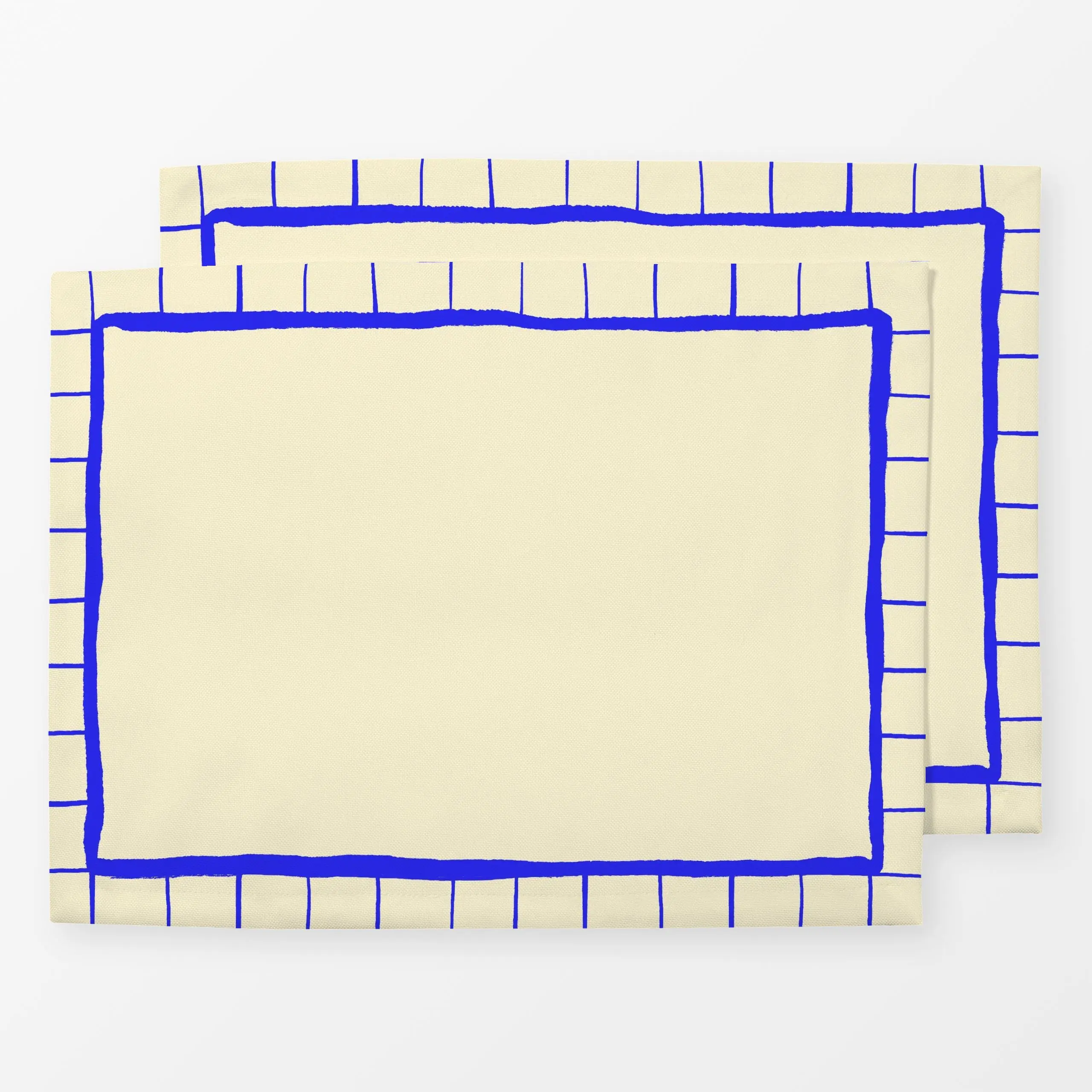 Tischset Checkered Border Placemat, gemustert, Sommer, von By Anna Sienna