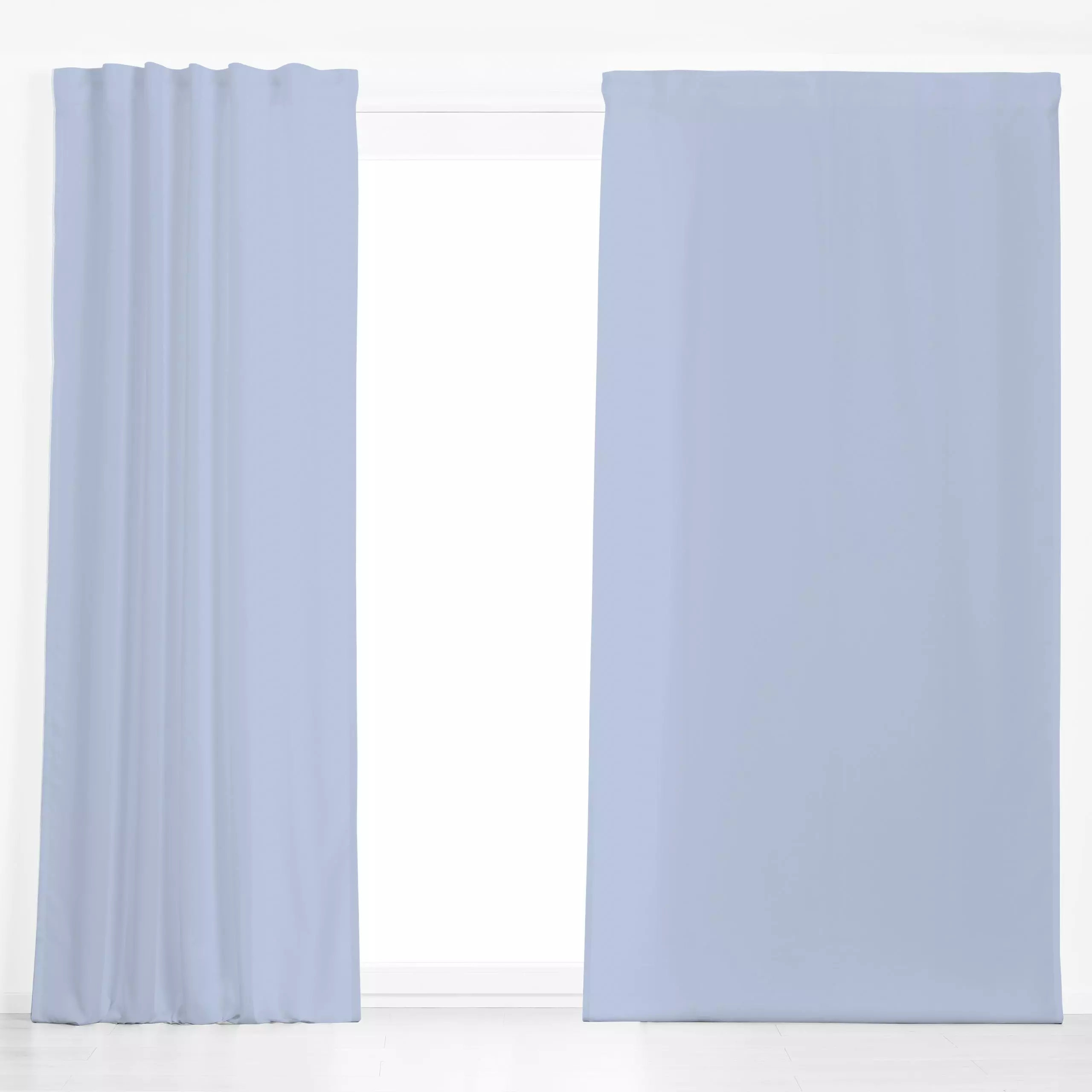 Dekovorhang colors Hellblau - Symbole & Muster - von „textilwerk colors"; bunt, schlicht, Farben, hellblau, uni, einfarbig, ...