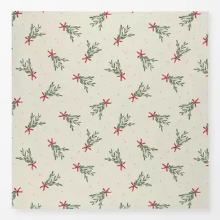 Tischdecke Mistelnstrauss Allover Creme