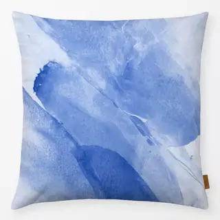 Kissen Brush strokes blue 2