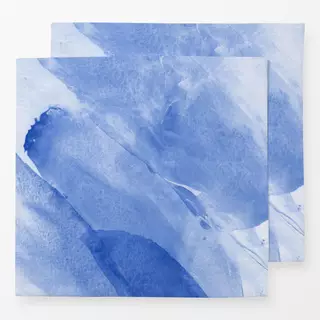 Servietten Brush strokes blue 2