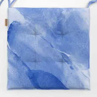 Sitzkissen Brush strokes blue 2