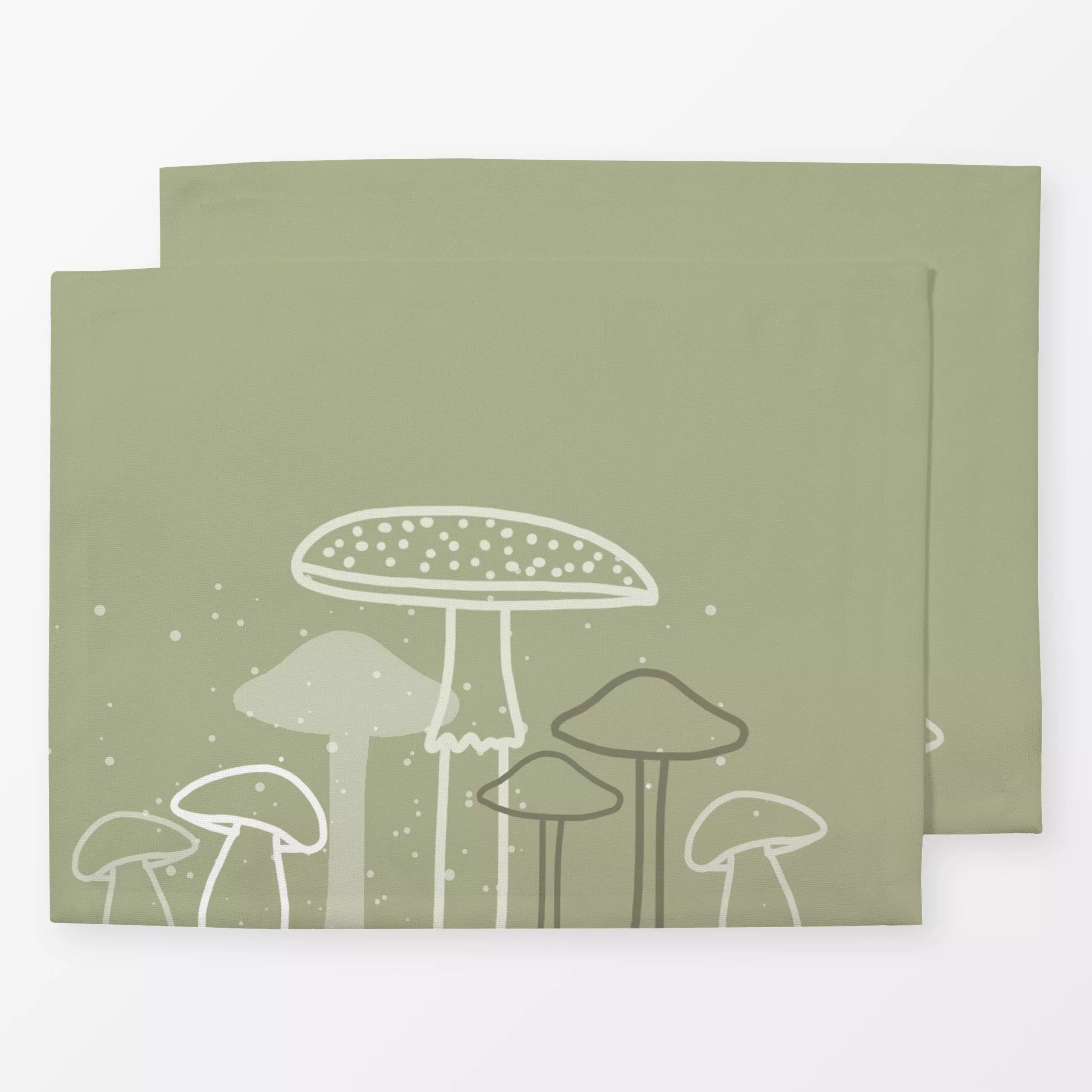 Tischset Pilze guen - Herbst - von „Julia Reyelt"; boho, Muster, Natur, minimal, linie, Herbstdeko, pilze, Fliegenpilz, pilz...