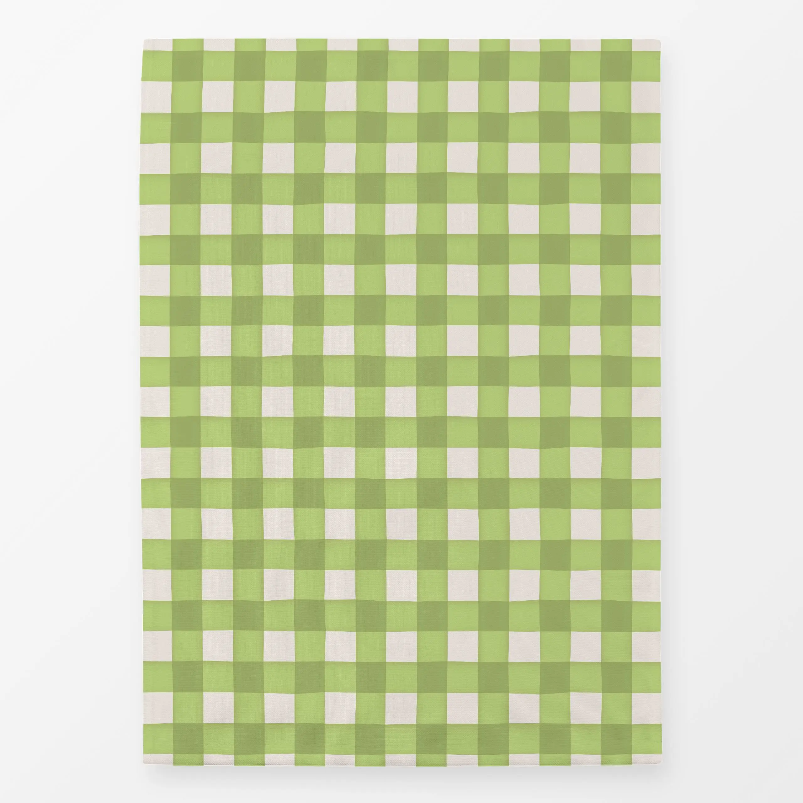 Geschirrtücher Picnic Checks green - Frühling, Symbole & Muster - von „Karen Menzenbach"; Muster, kleingemustert, Karo, land...