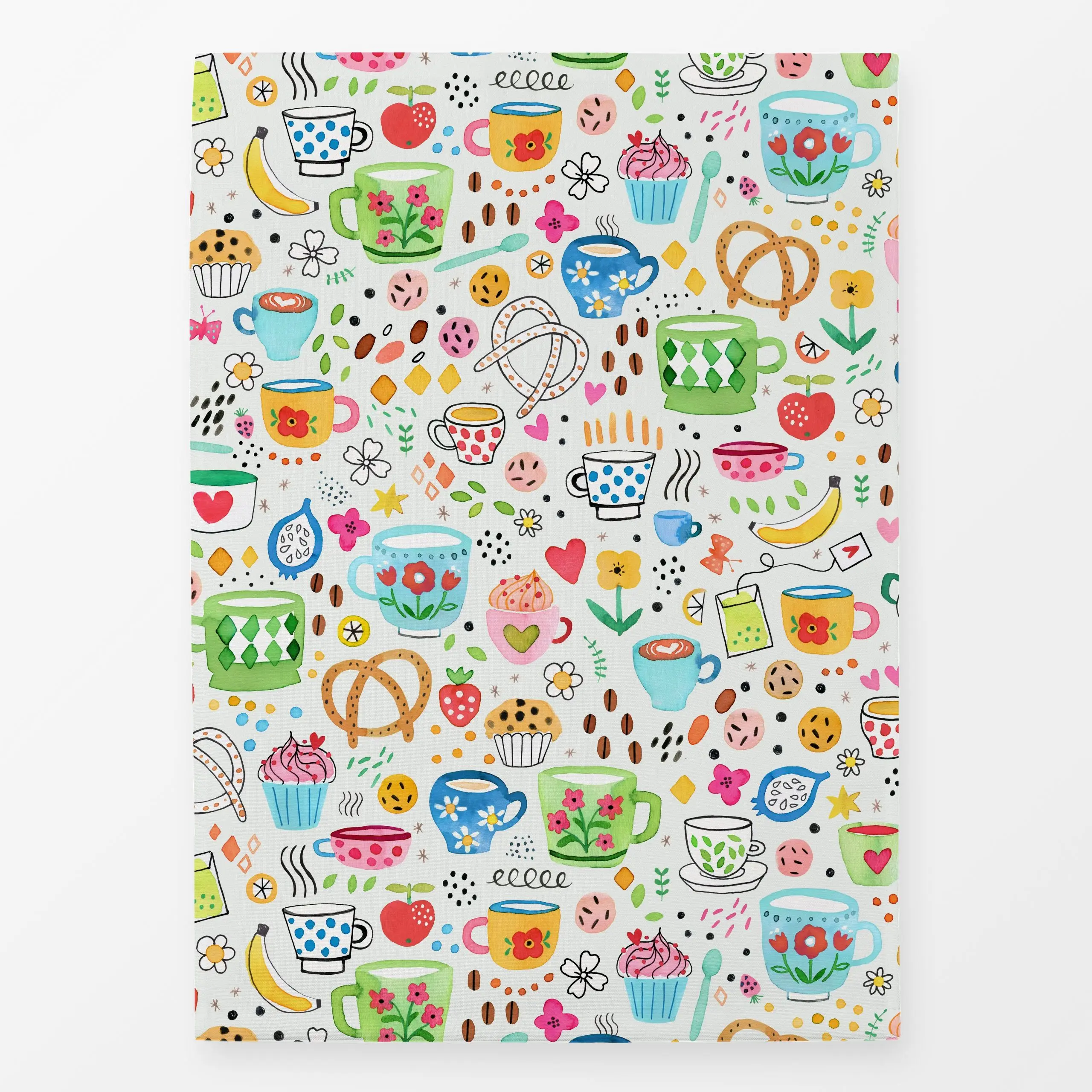 Geschirrtücher Küche Restaurant Coffee Food - Symbole & Muster, Küche, Essen & Trinken, Retro & Vintage - von „Ninola Design...