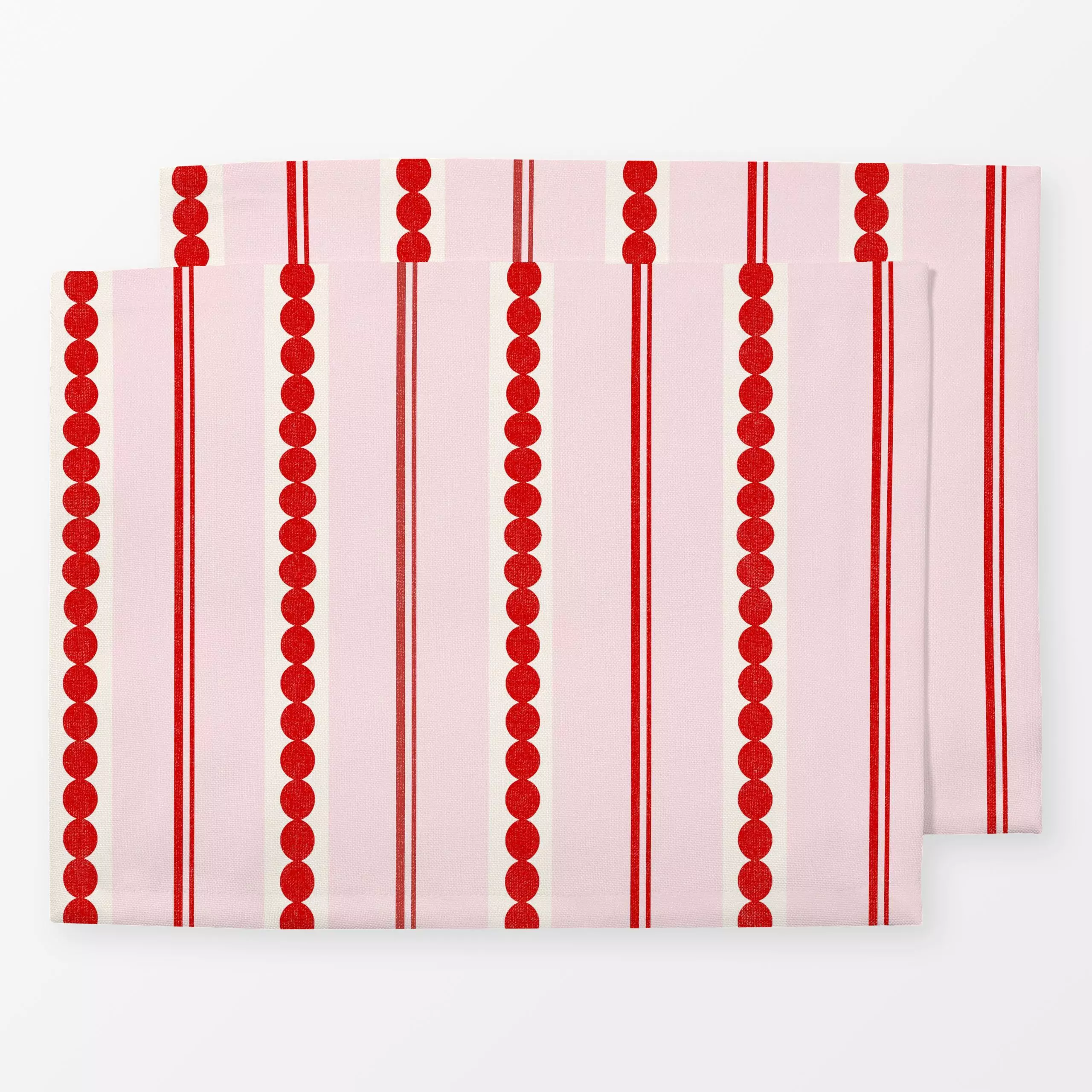 Tischset Retro preppy stripes I, gemustert, Sommer, von Bloomery Decor