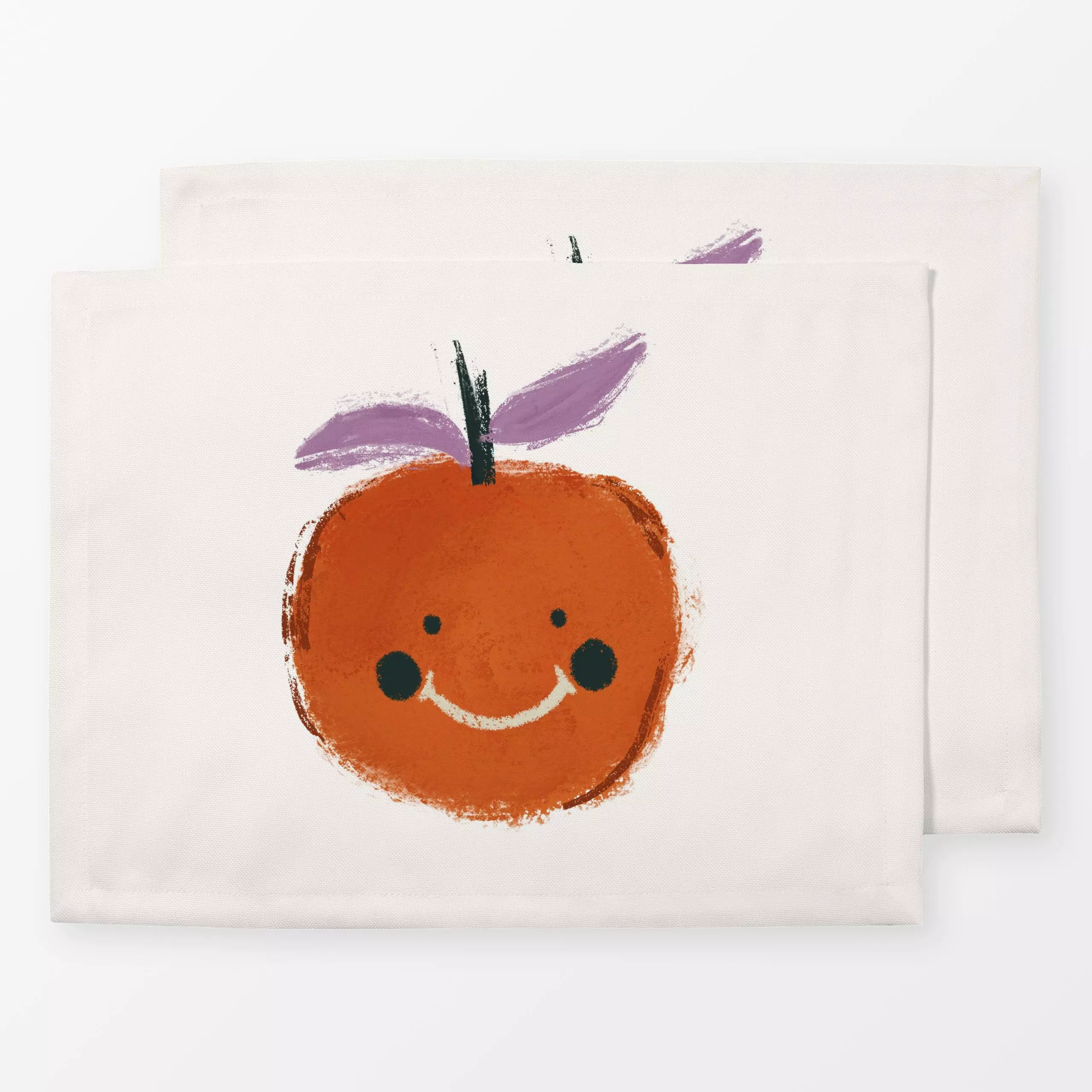 Tischset Cute Oranges Print, Früchte, fürs Kinderzimmer, von moDeern Design Studio