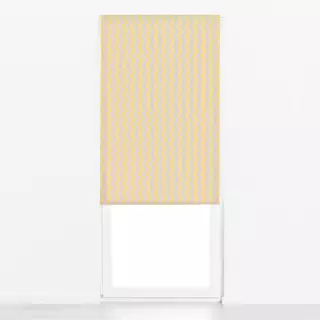 Raffrollo Wellen Gelb Beige