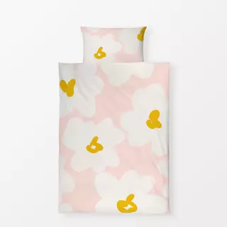Bettwäsche Gänseblümchen Modern Rosa