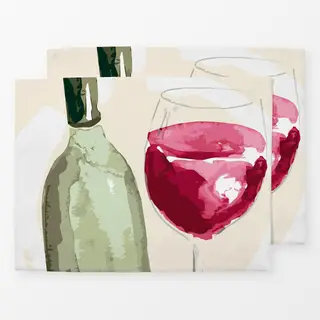 Tischset Red Wine Hour