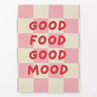 Geschirrtücher Good Food Good Mood kariert