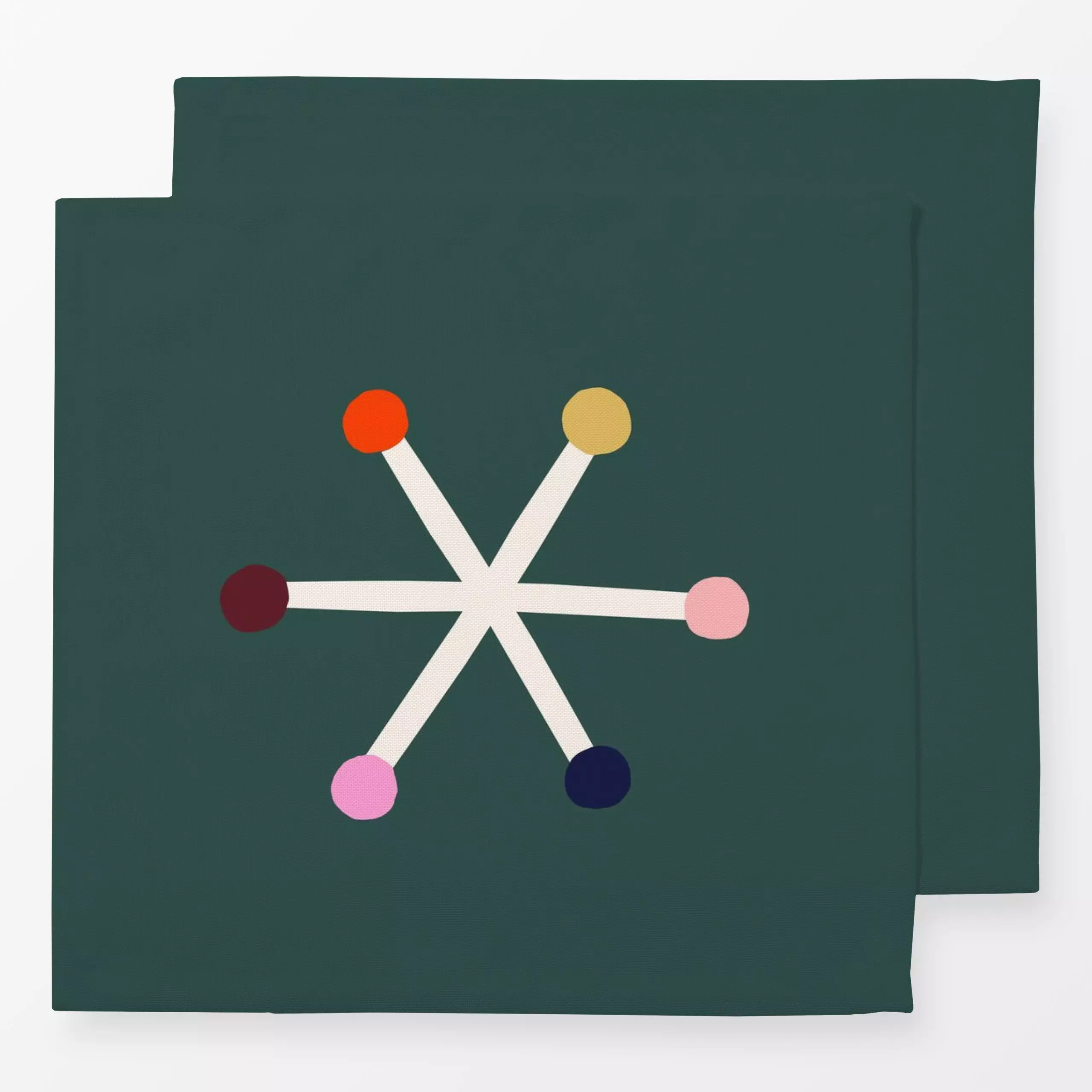 Servietten Schneeflocke - Weihnachten, Winter, Symbole & Muster - von „Maren Gross "; abstrakt, Schneeflocken, Sterne, Weihn...