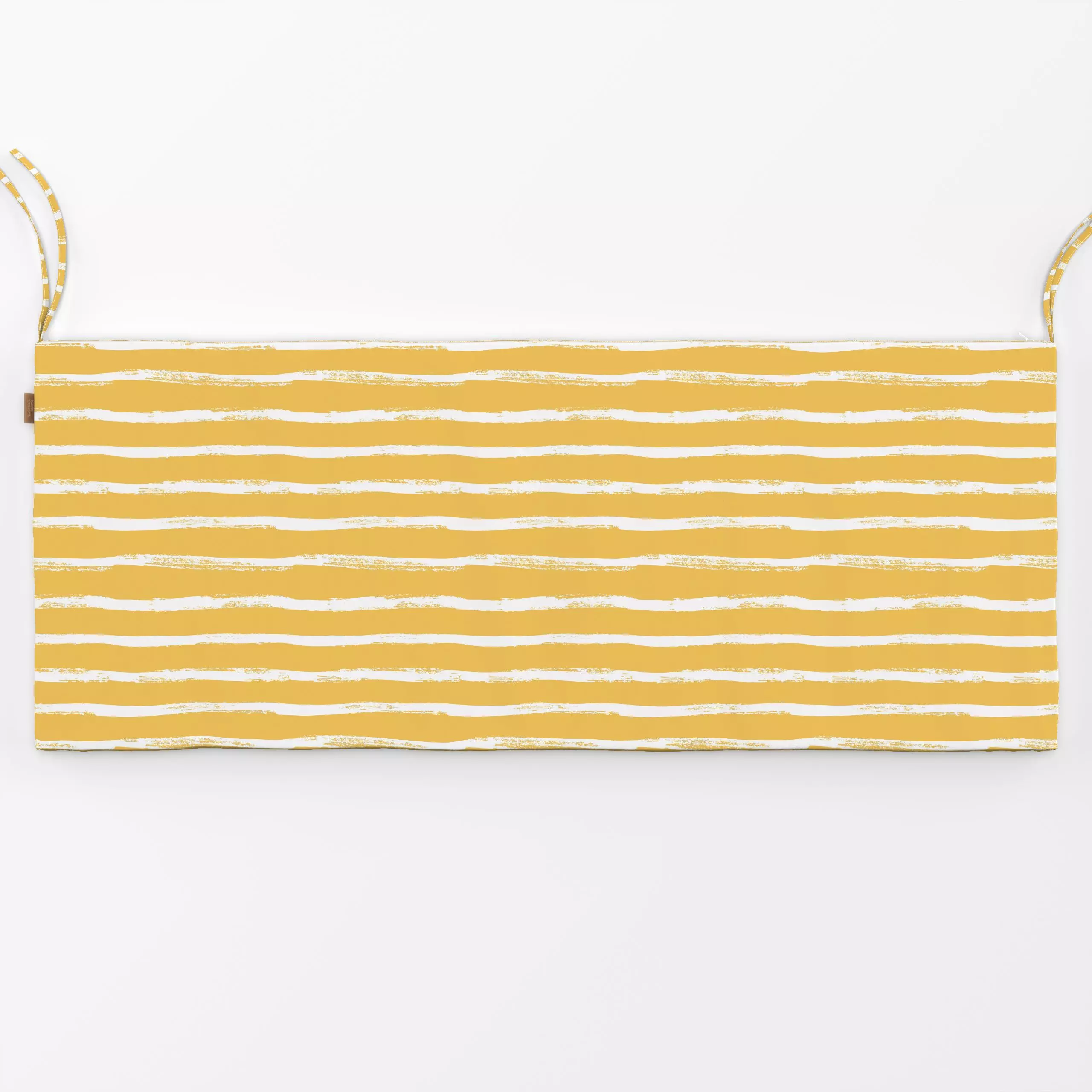 Bankauflage Streifen gelb Bella Italia - Sommer, Symbole & Muster - von „Janna Schipper"; Linien, Retro, vintage, Italien, f...