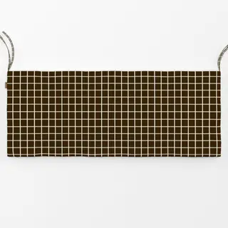 Bankauflage Calm Christmas grid soft brown