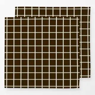 Servietten Calm Christmas grid soft brown