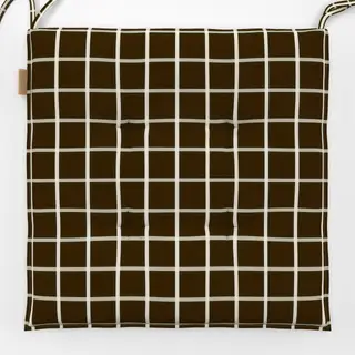 Sitzkissen Calm Christmas grid soft brown