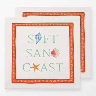 Servietten Soft Sand Coast koralle