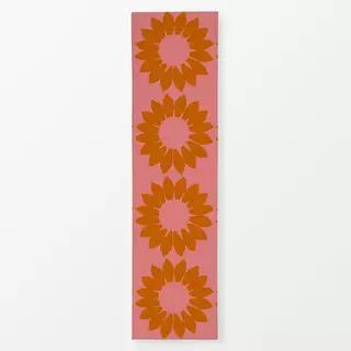 Tischläufer Sonnenblumen Orange Pink