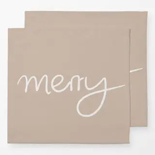 Servietten Merry sand beige