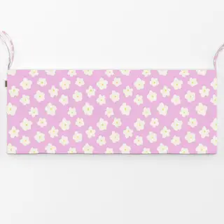 Bankauflage Blümchen lila