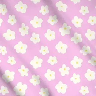 Meterware Blümchen lila