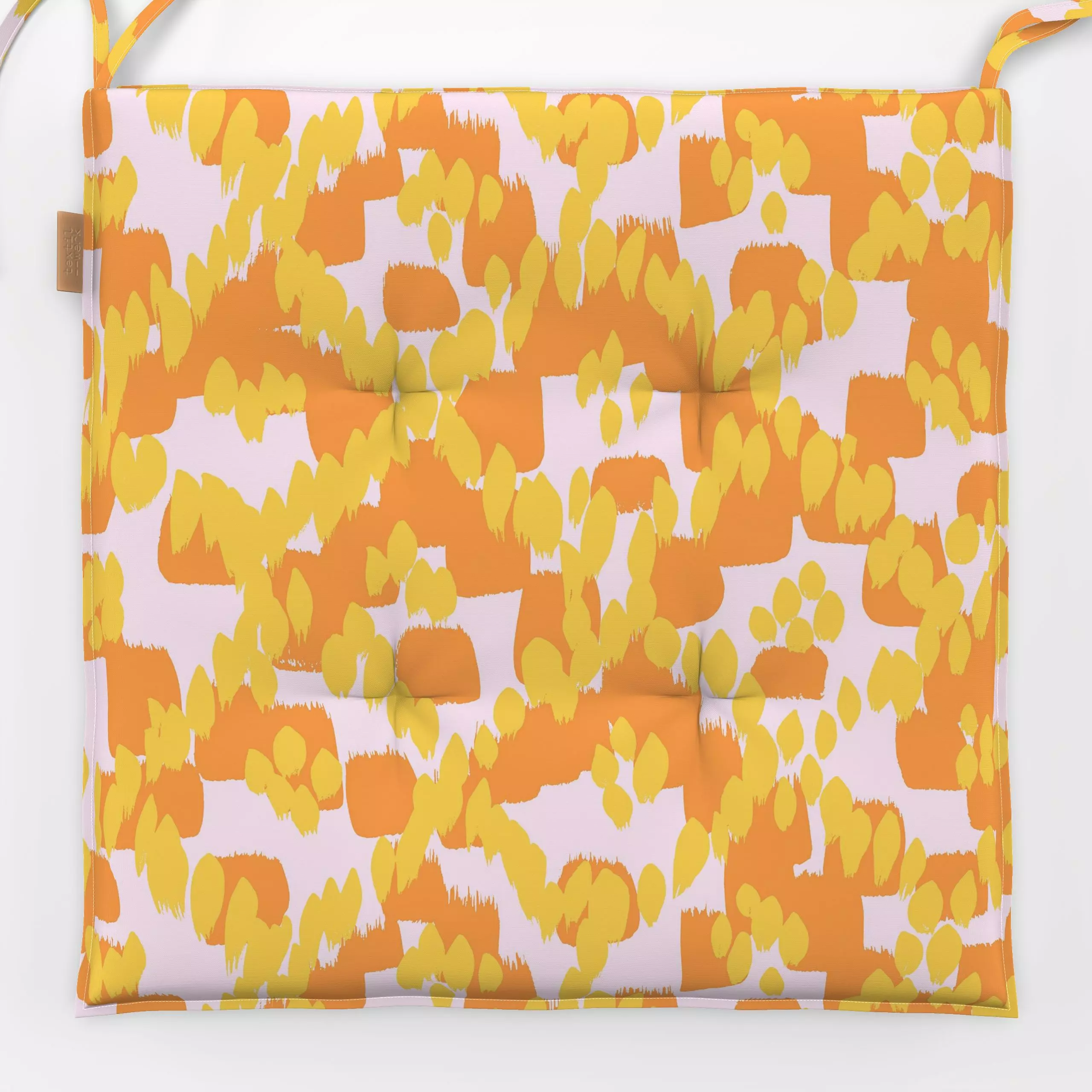 Sitzkissen SUN IKAT - Sommer, Symbole & Muster - von „Julia Schumacher"; marrokko, boho, Muster, kariert, ikat, juliaschumac...