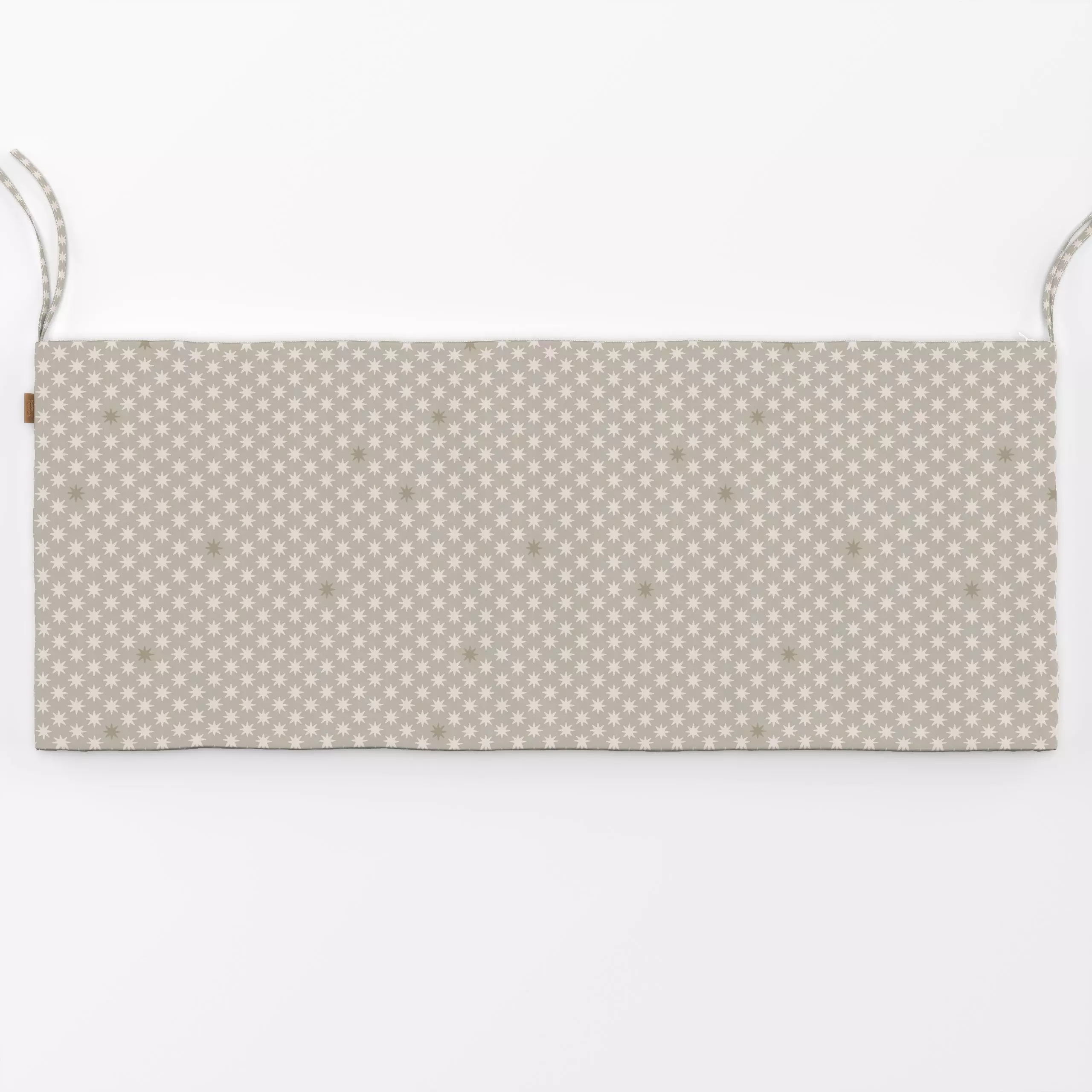 Bankauflage Sterne beige - Weihnachten, Anlässe - von „Studio Kesse"; Muster, Sterne, Weihnachten, Scandi, Nordic, Weihnacht...