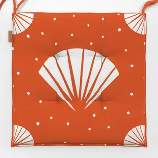 Sitzkissen Abstract Shell orange