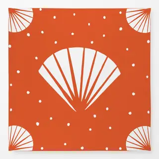 Tischdecke Abstract Shell orange