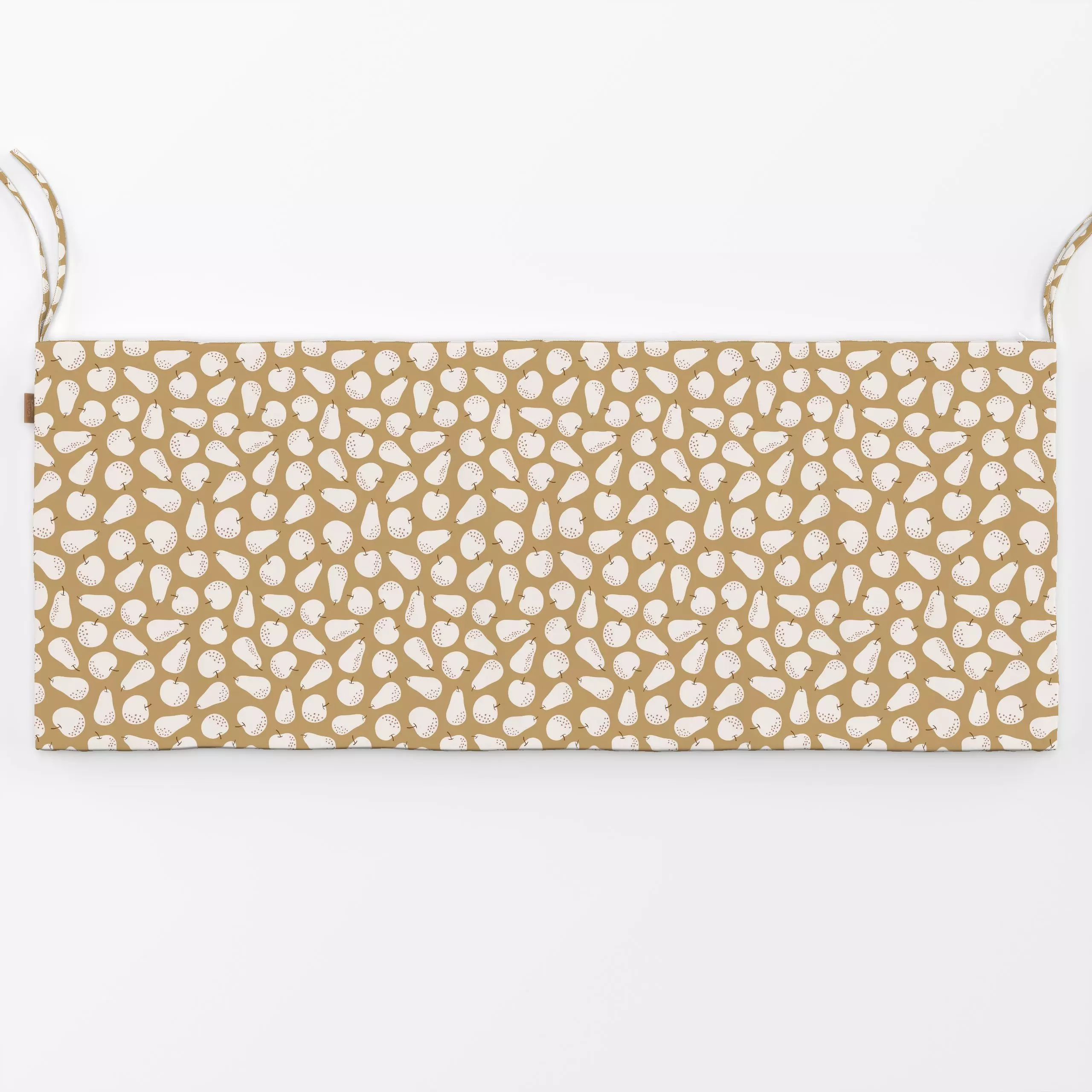 Bankauflage Farm Fruit mustard yellow - Kinderzimmer & Motive für Kinder, Symbole & Muster - von „Kathrin Woo"; Obst, Muster...