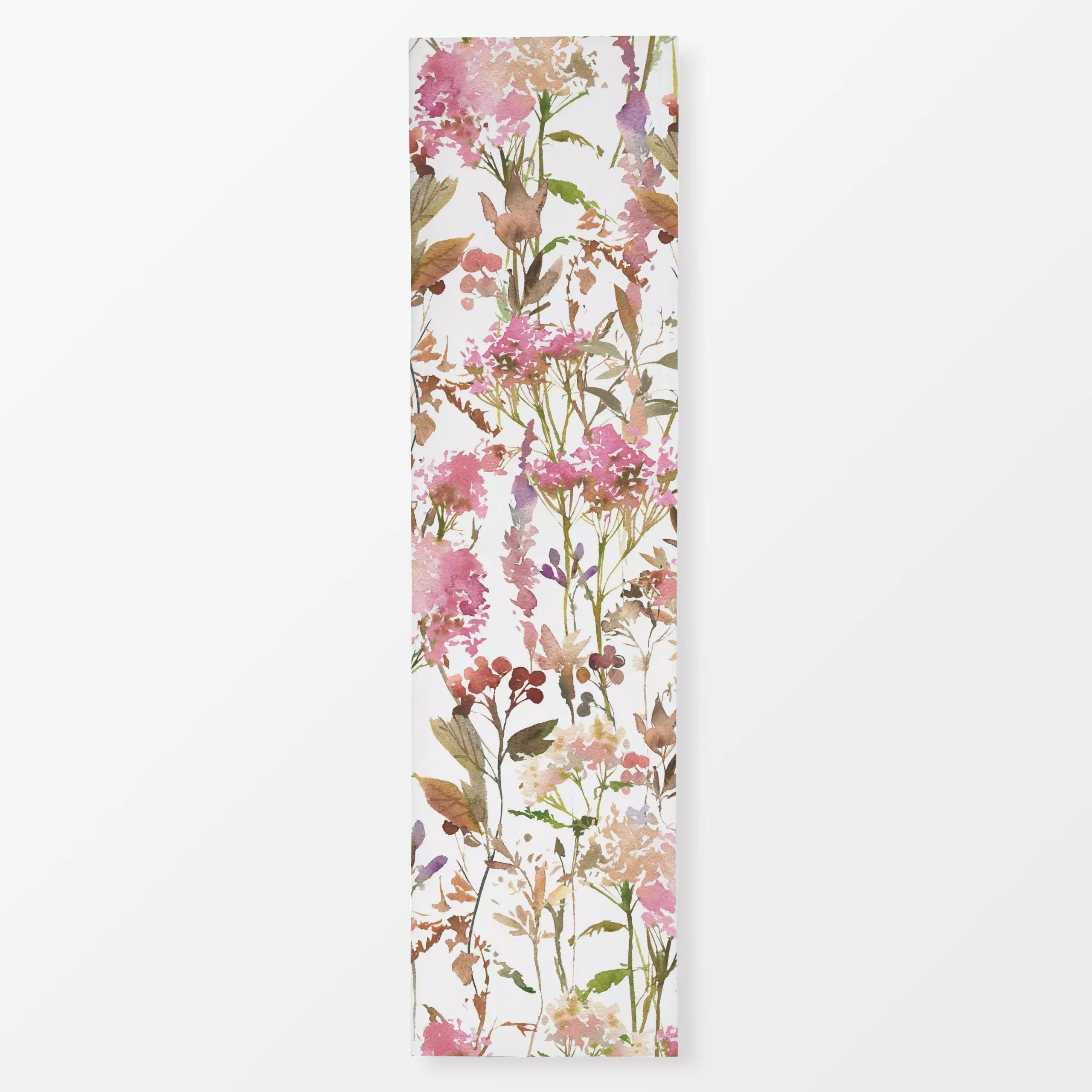Tischläufer Rosa Wiesen Gräser, Blumen, Sommer, von Uta Naumann