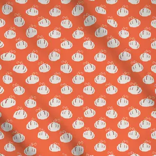 Meterware Herbstzauber Kürbismuster