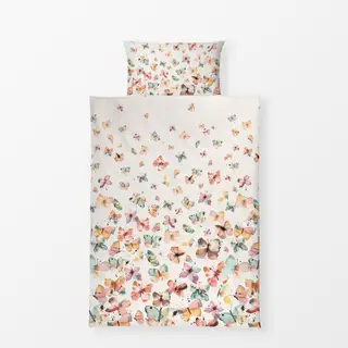 Bettwäsche Schmetterlinge Aquarell Ombre