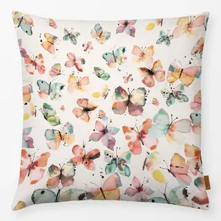 Kissen Schmetterlinge Aquarell Ombre