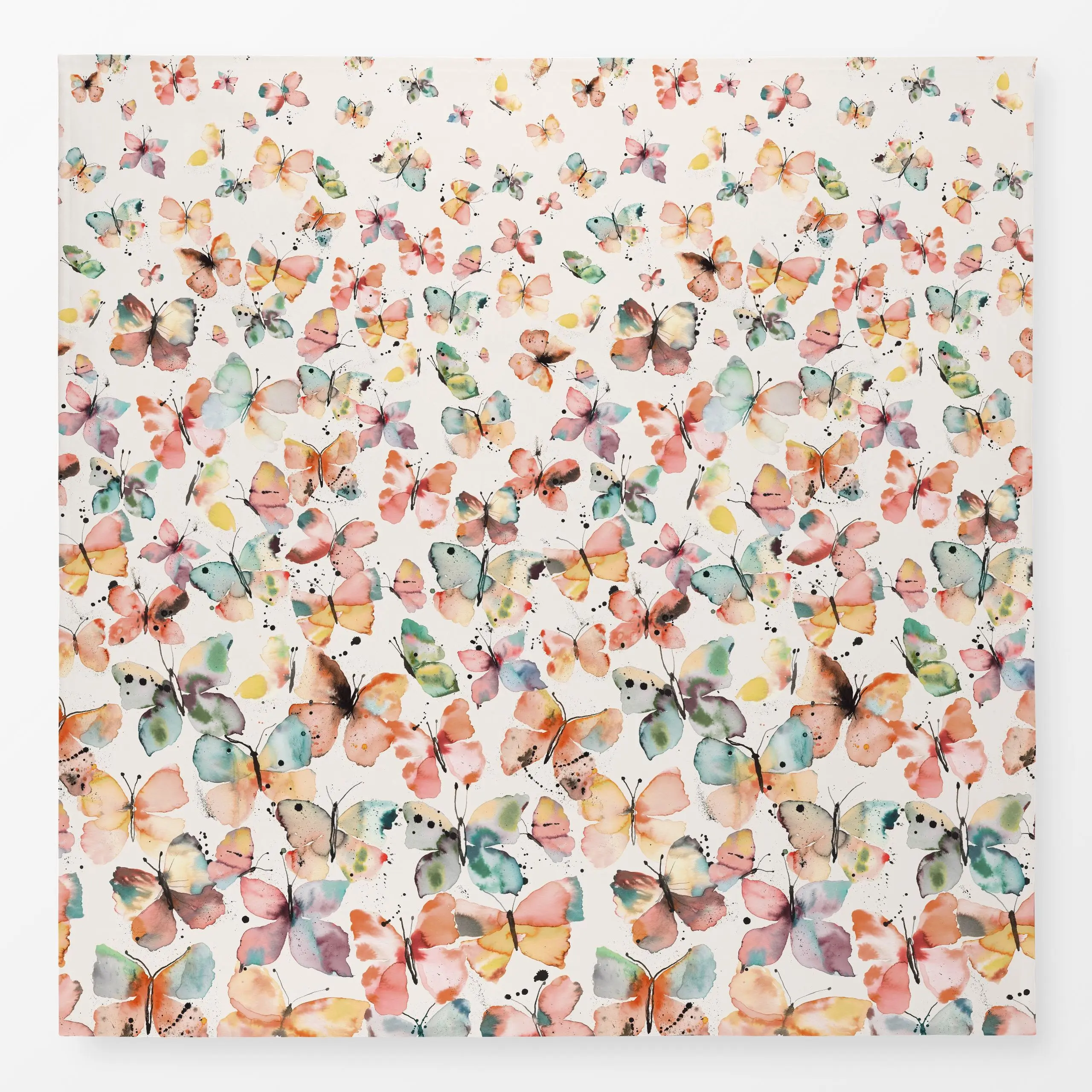 Tischdecke Schmetterlinge Aquarell Ombre - Frühling, Tiere - von „Ninola Design "; Aquarell, Natur, Ombre, Schmetterlinge, w...