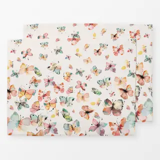 Tischset Schmetterlinge Aquarell Ombre