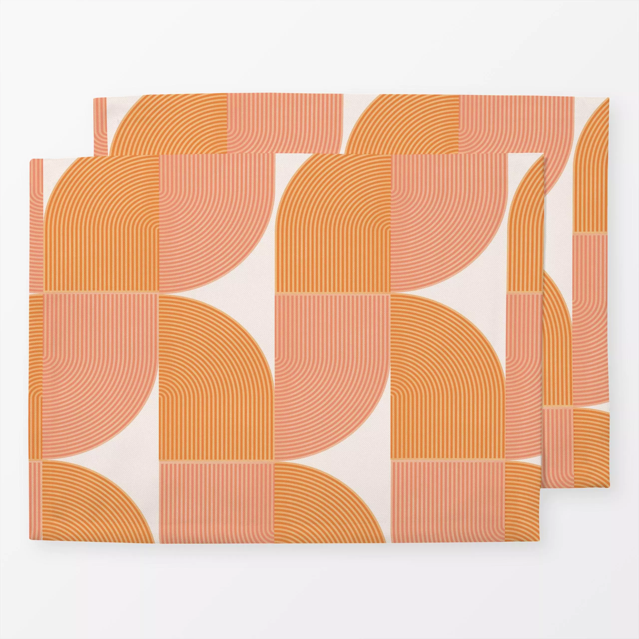 Tischset It so retro - Herbst, Symbole & Muster - von „Sisi and Seb"; Retro, Geometrisch