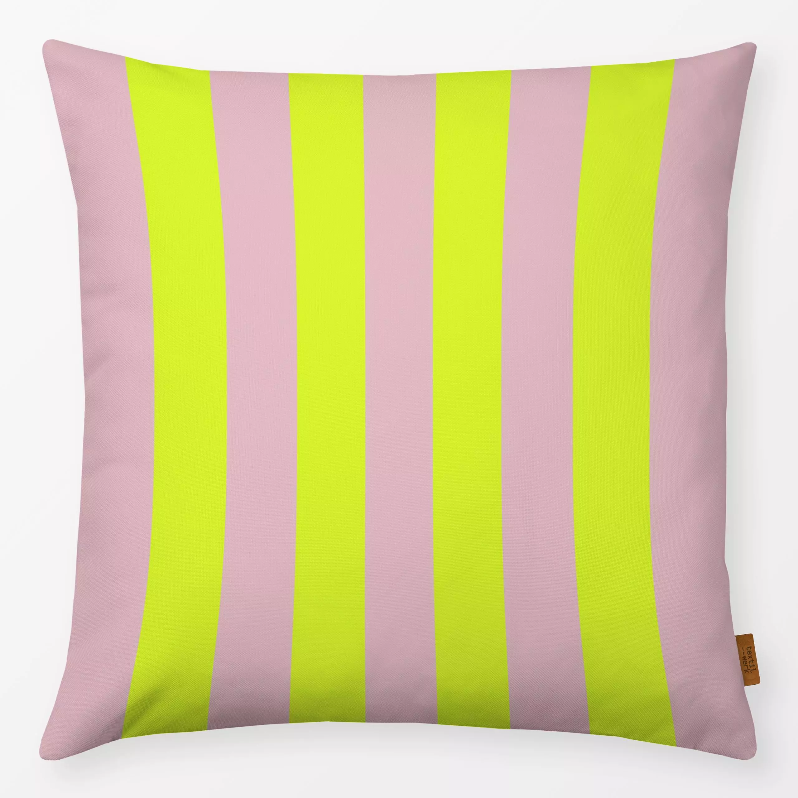 Kissen Fun Stripe Neon Pastell - Sommer, Symbole & Muster - von „Julia Schumacher"; Streifen, fun, colorful, gestreift, neon...