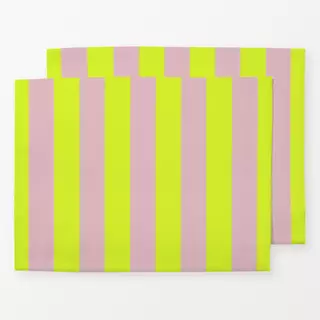 Tischset Fun Stripe Neon Pastell