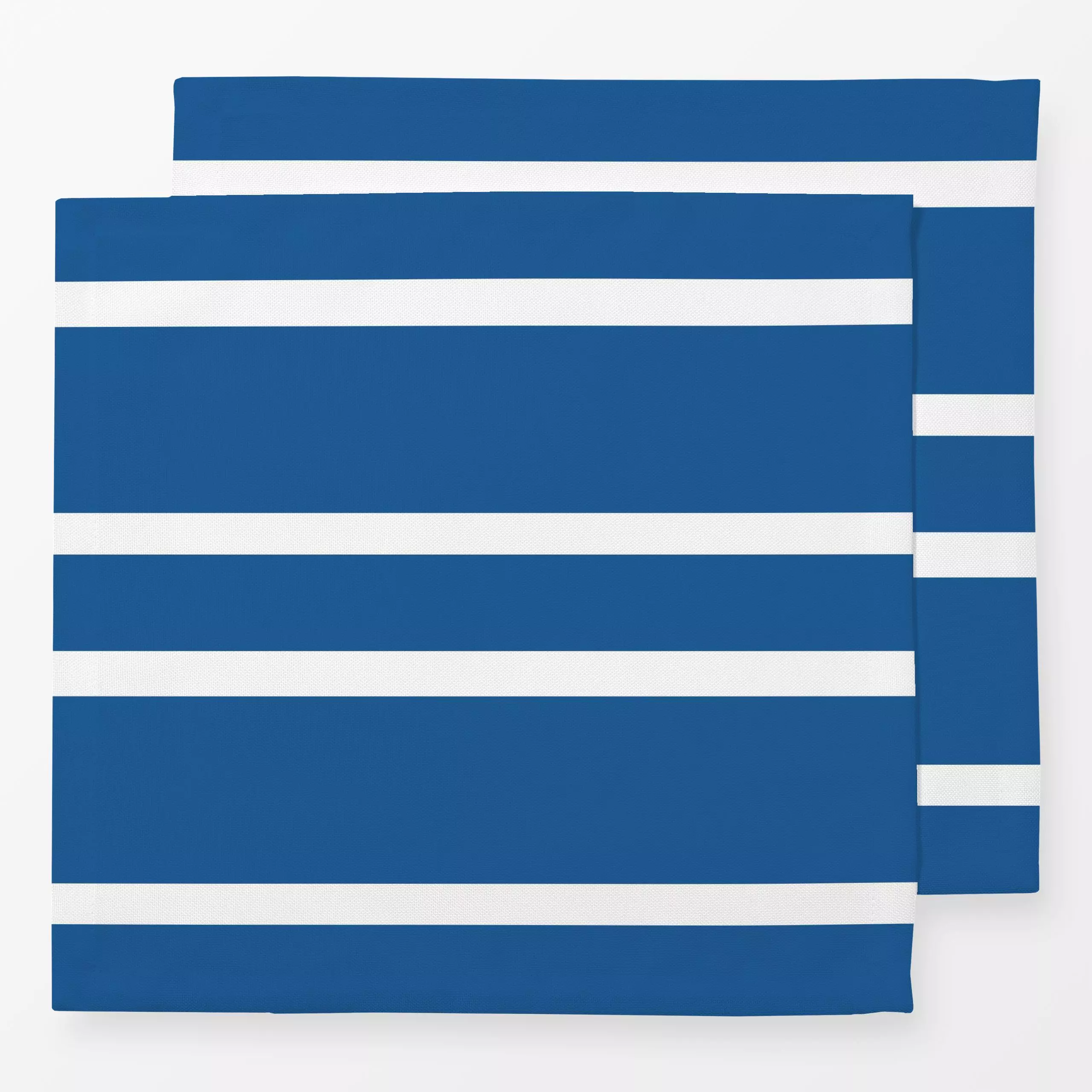 Servietten Blau Weiße Blockstreifen - Symbole & Muster - von „Uta Naumann"; Streifen, Garten, gestreift, Sommerlich, Gartend...