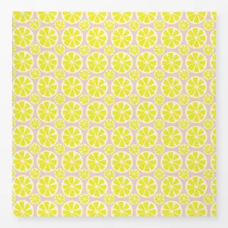 Tischdecke Zitrone mag rose