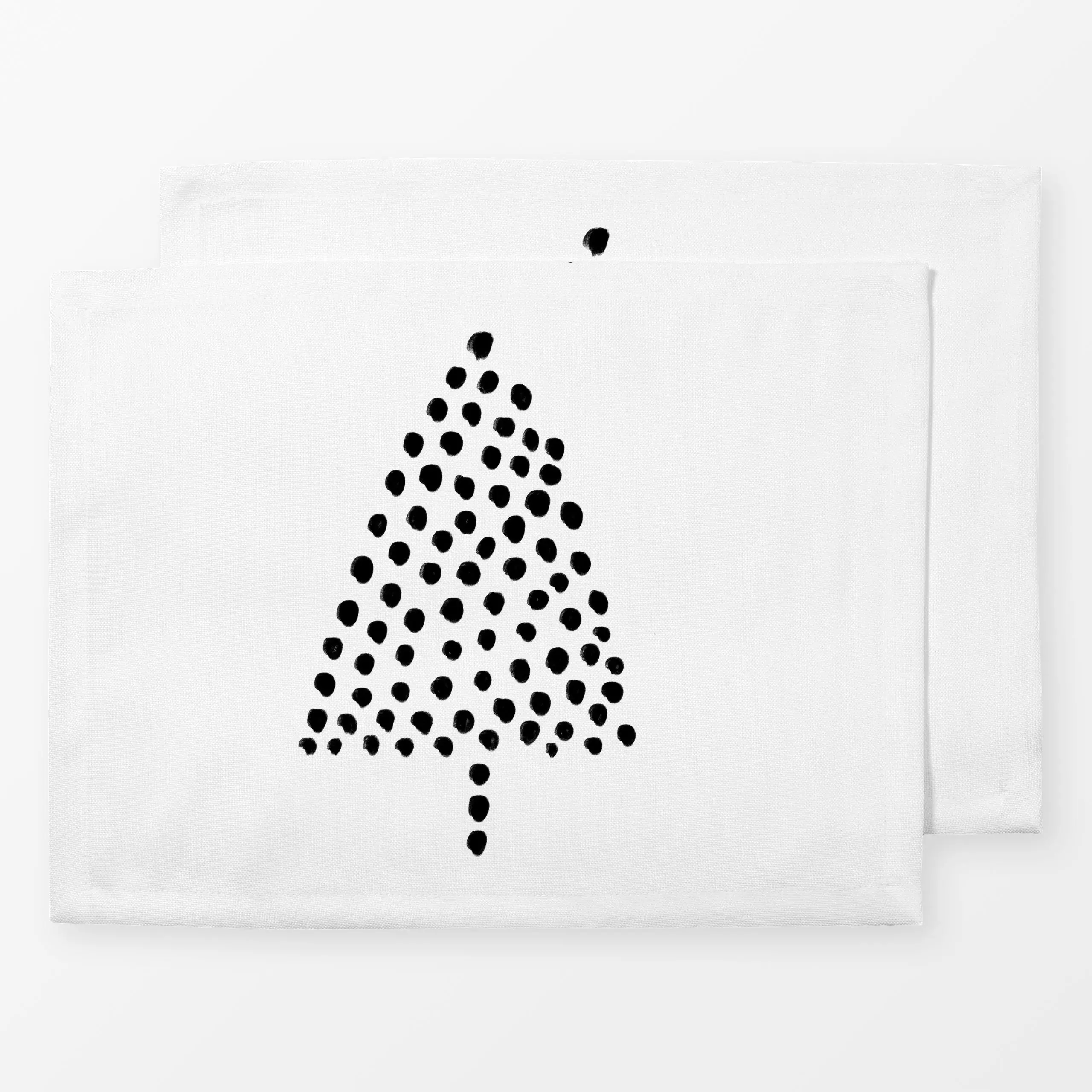 Tischset Tannenbaum Punkte - Weihnachten - von „Sophie Augustin Illustration"; Merry Christmas, Tannenbaum, Weihnachtsbaum, ...