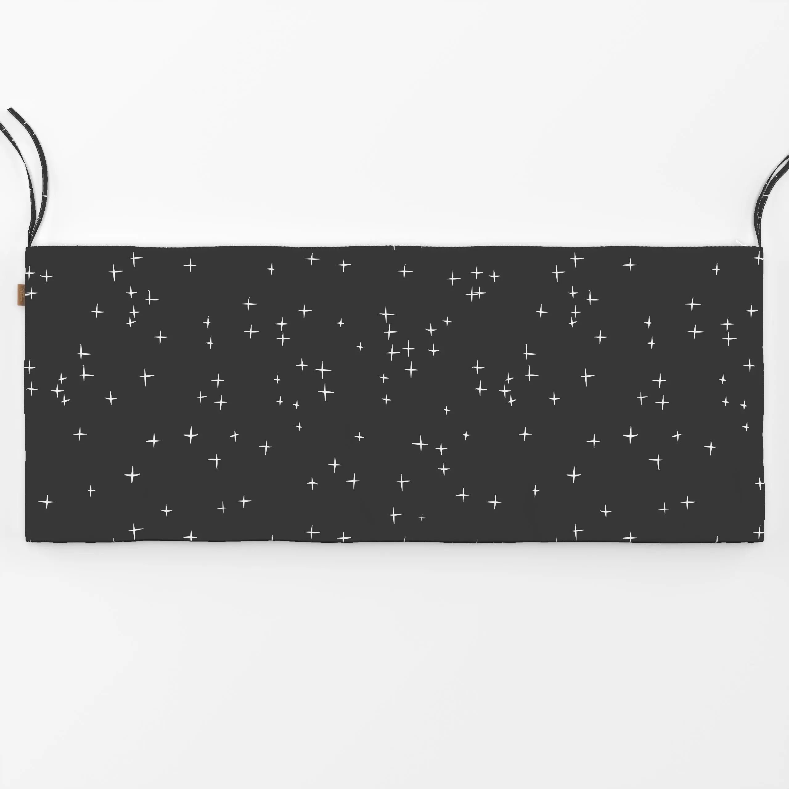 Bankauflage Stars anthrazit - Weihnachten, Winter, Astronomie & Weltraum - von „Heyduda"; Muster, abstrakt, anthrazit, Stern...