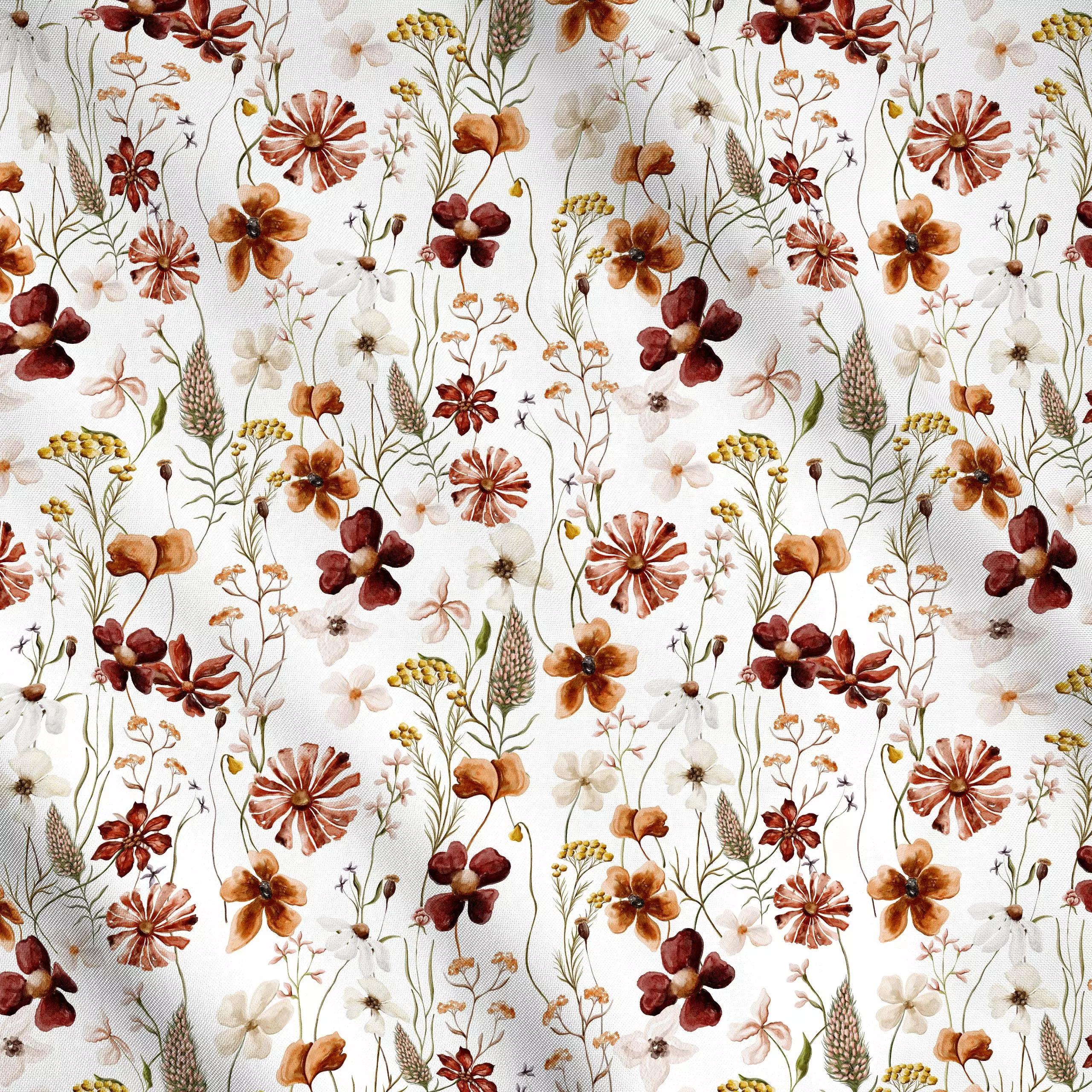 Meterware Skandinavische Sommer Wiese, Blumen, Sommer, von Uta Naumann