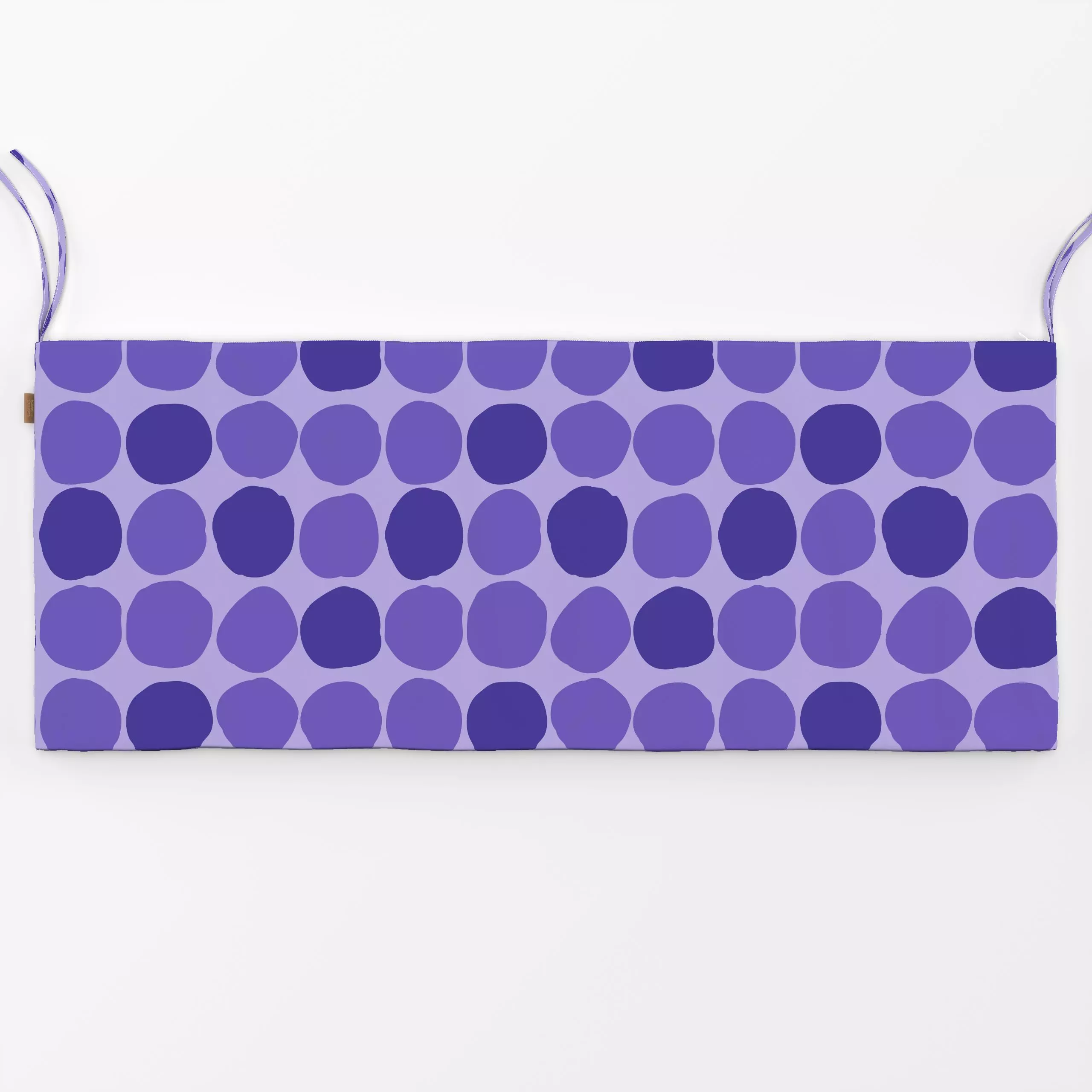 Bankauflage Purple Dots - Symbole & Muster - von „Studio Memb"; Muster, minimal, Kreise, monochrom, pastel, lila, Pastell