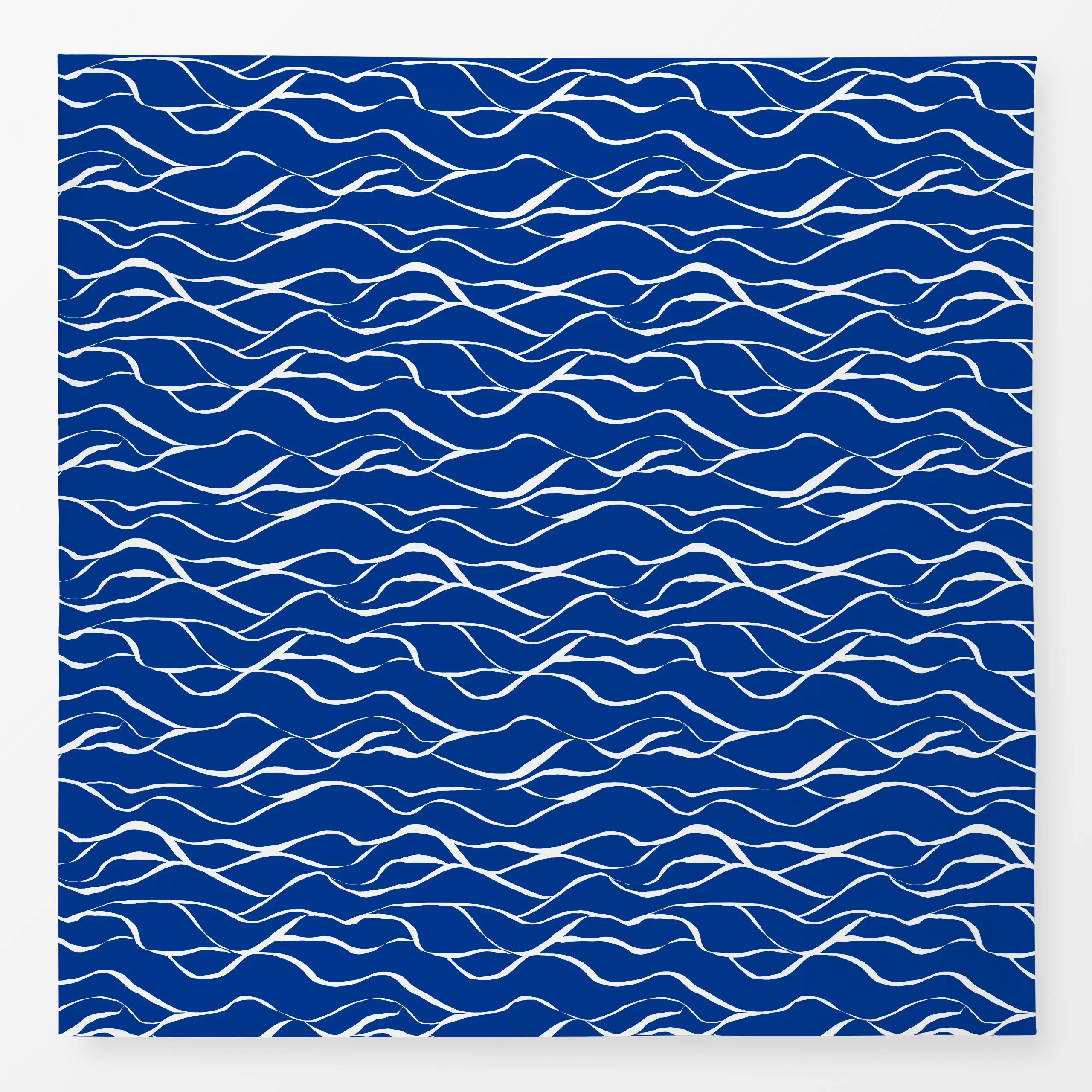 Tischdecke Abstract Waves - Natur & Landschaft, Sommer, Symbole & Muster - von „By Anna Sienna"; Meer, blau, wellen, Mittelm...