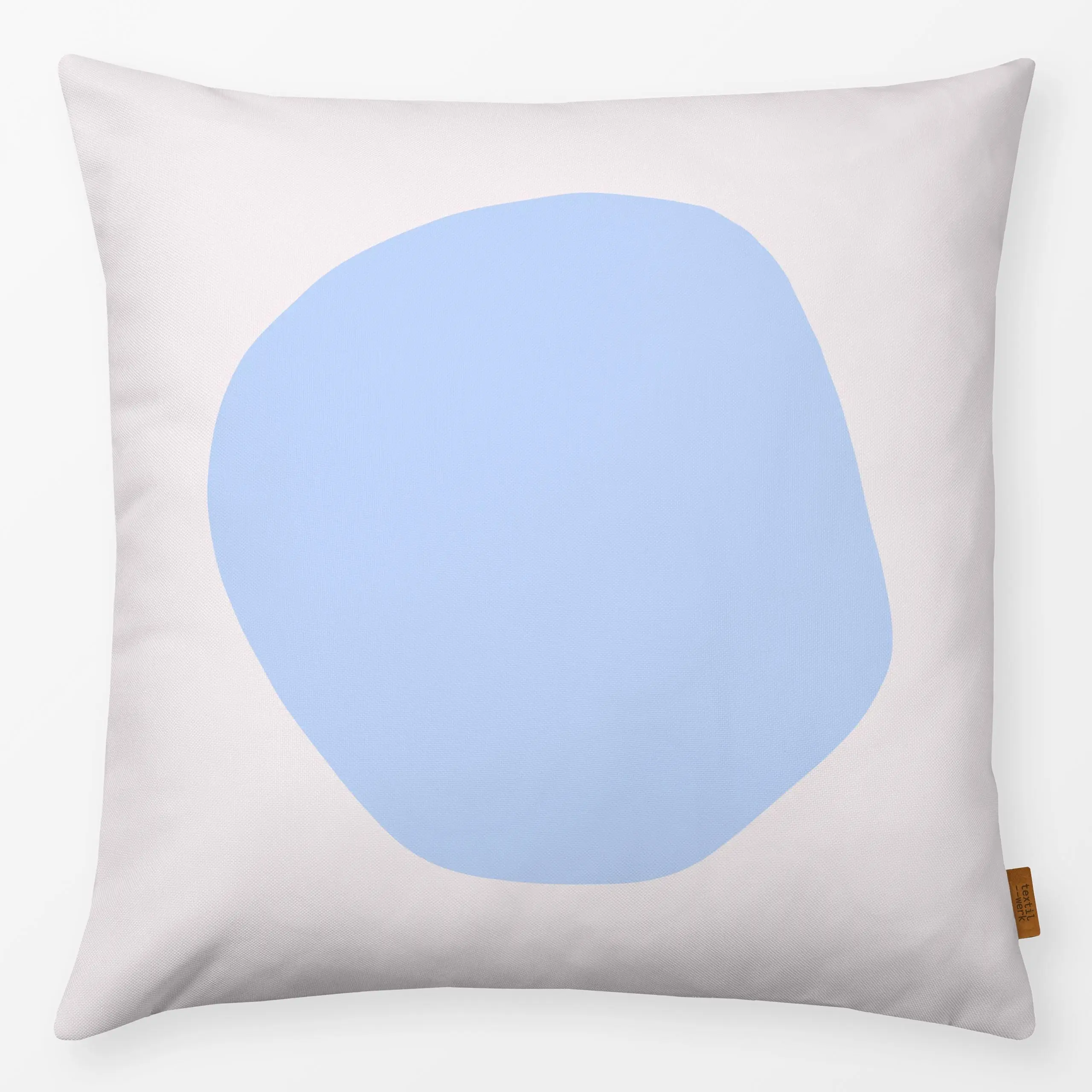 Kissen organischer Kreis Blau - Symbole & Muster - von „Sophie Augustin Illustration"; Kreise, punkt, organisch, hellblau, k...