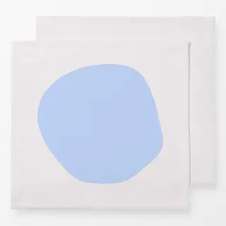 Servietten organischer Kreis Blau